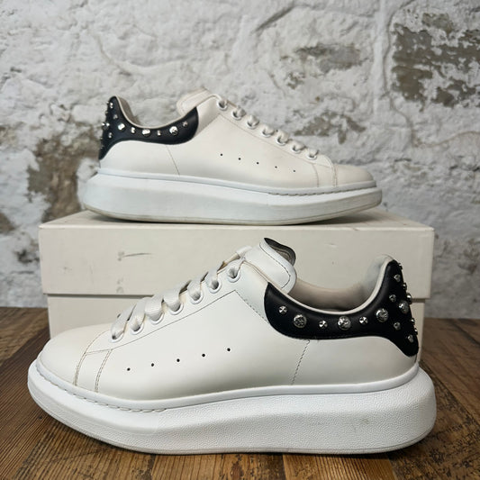 Alexander Mcqueen Black Stud Tab White Sneaker Sz 9.5 (42.5)