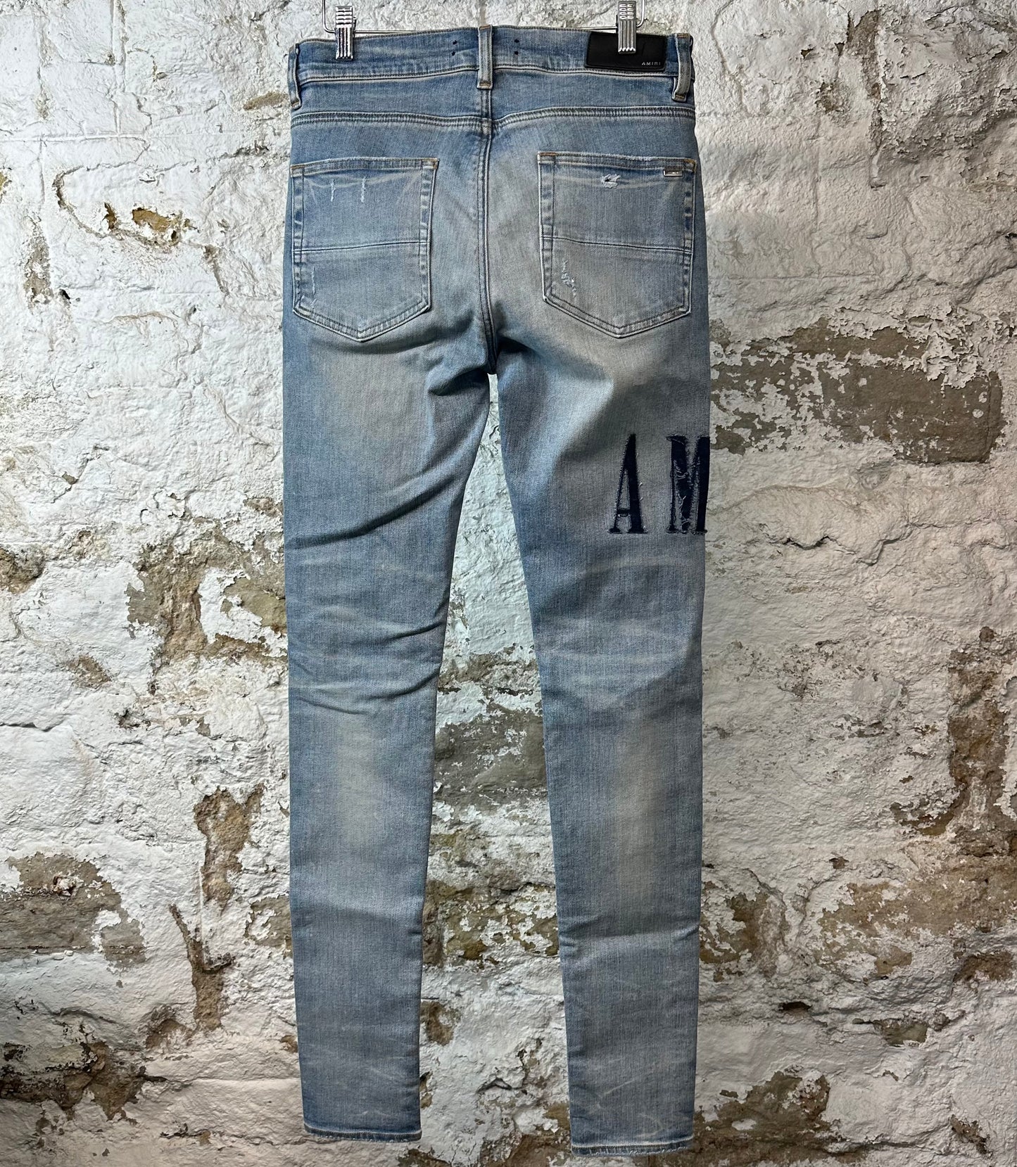 Amiri MX1 Denim Spell Blue Denim Jeans Sz 32