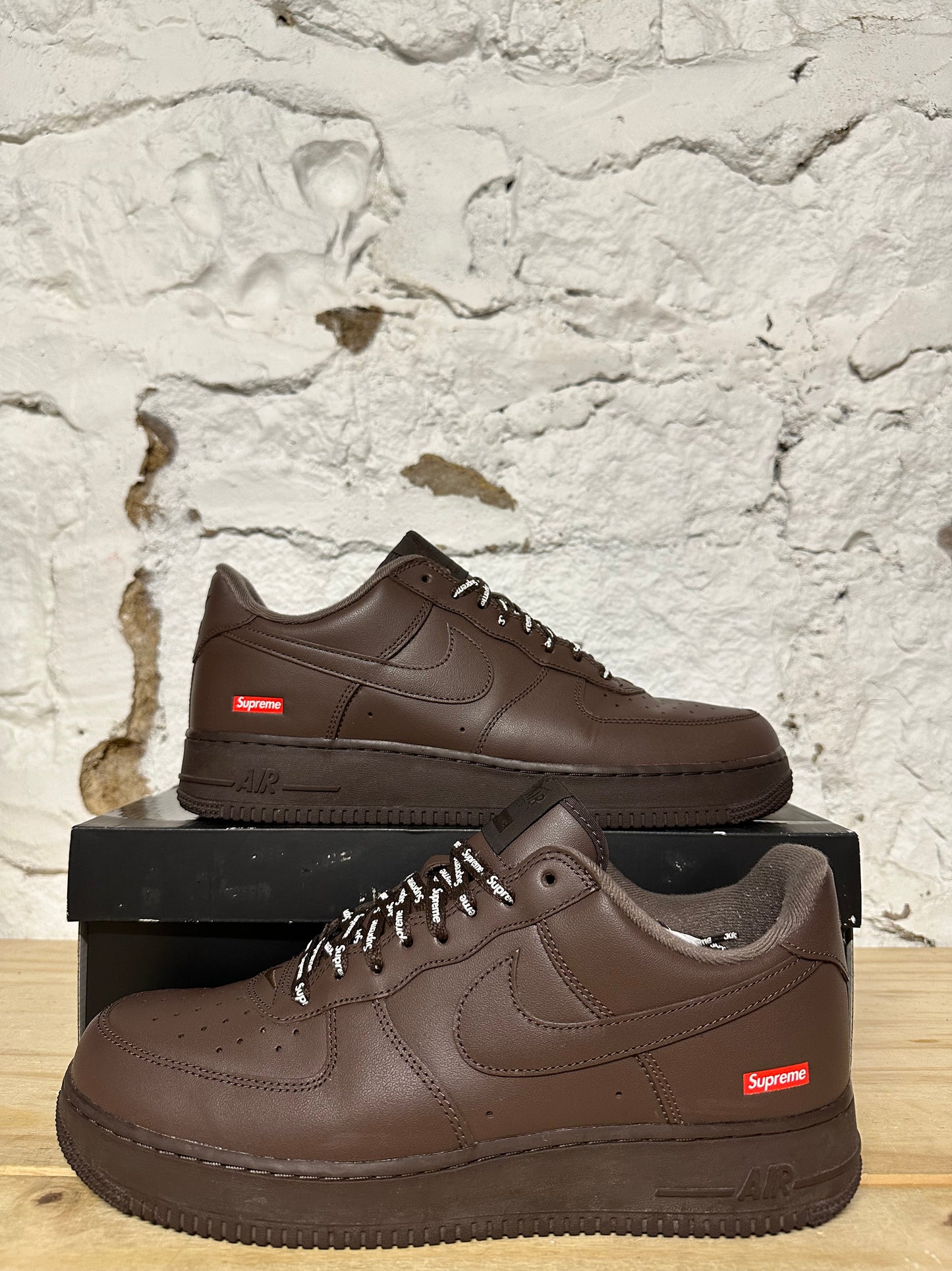Nike Air Force 1 Low Supreme Baroque Brown Sz 11.5