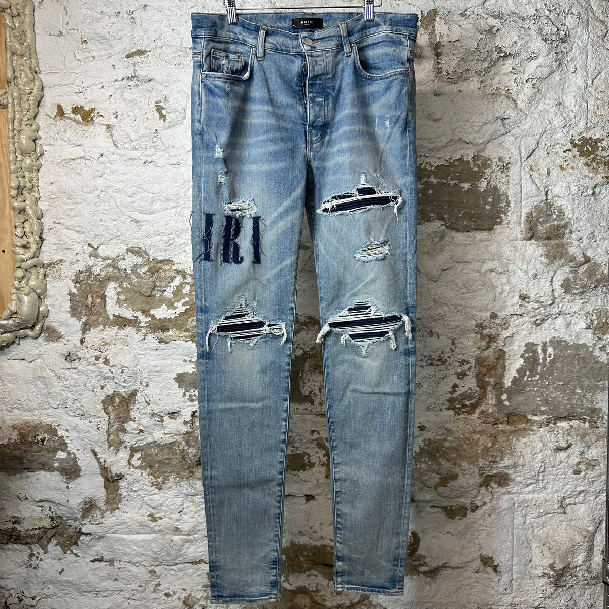Amiri MX1 Denim Spell Blue Denim Jeans Sz 36