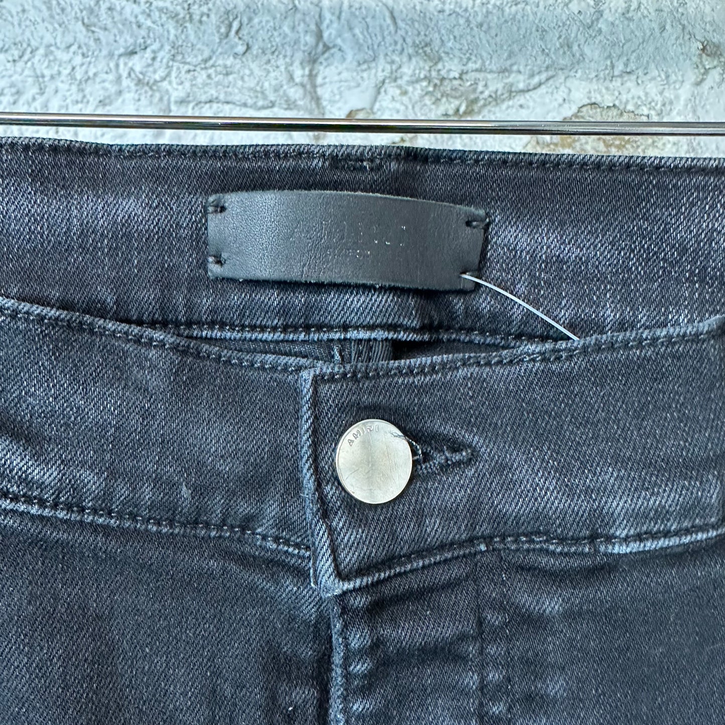 Amiri Black Shotgun Denim Jeans Sz 33