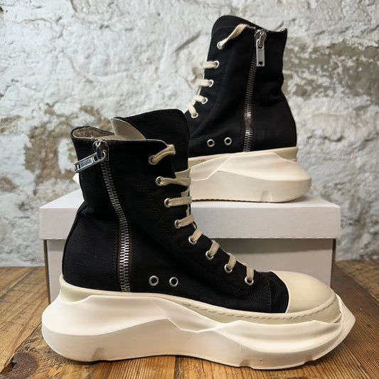 Rick Owens High Penta Abstract Black Milk Sneaker Sz 8 (41)
