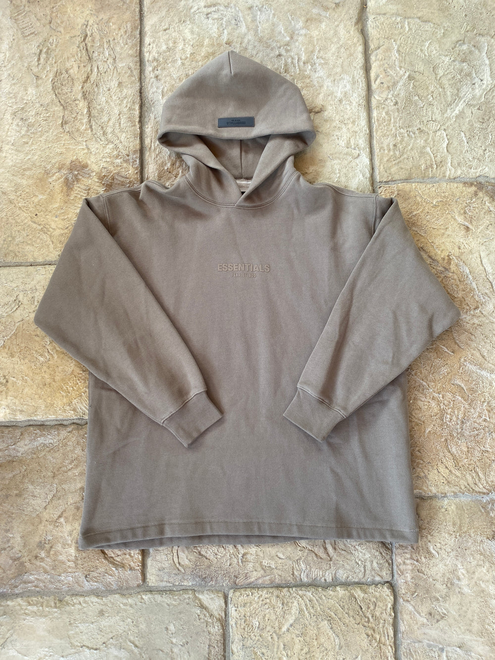 Fear of God Essentials Wood Hoodie Sz XS DS