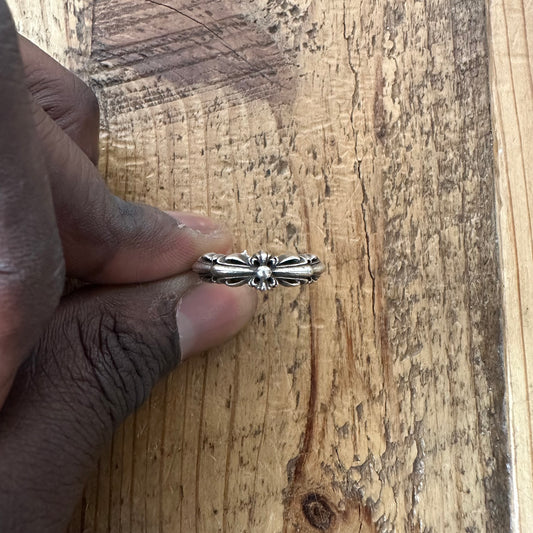Chrome Hearts Floral Cross Ring Sz (7)