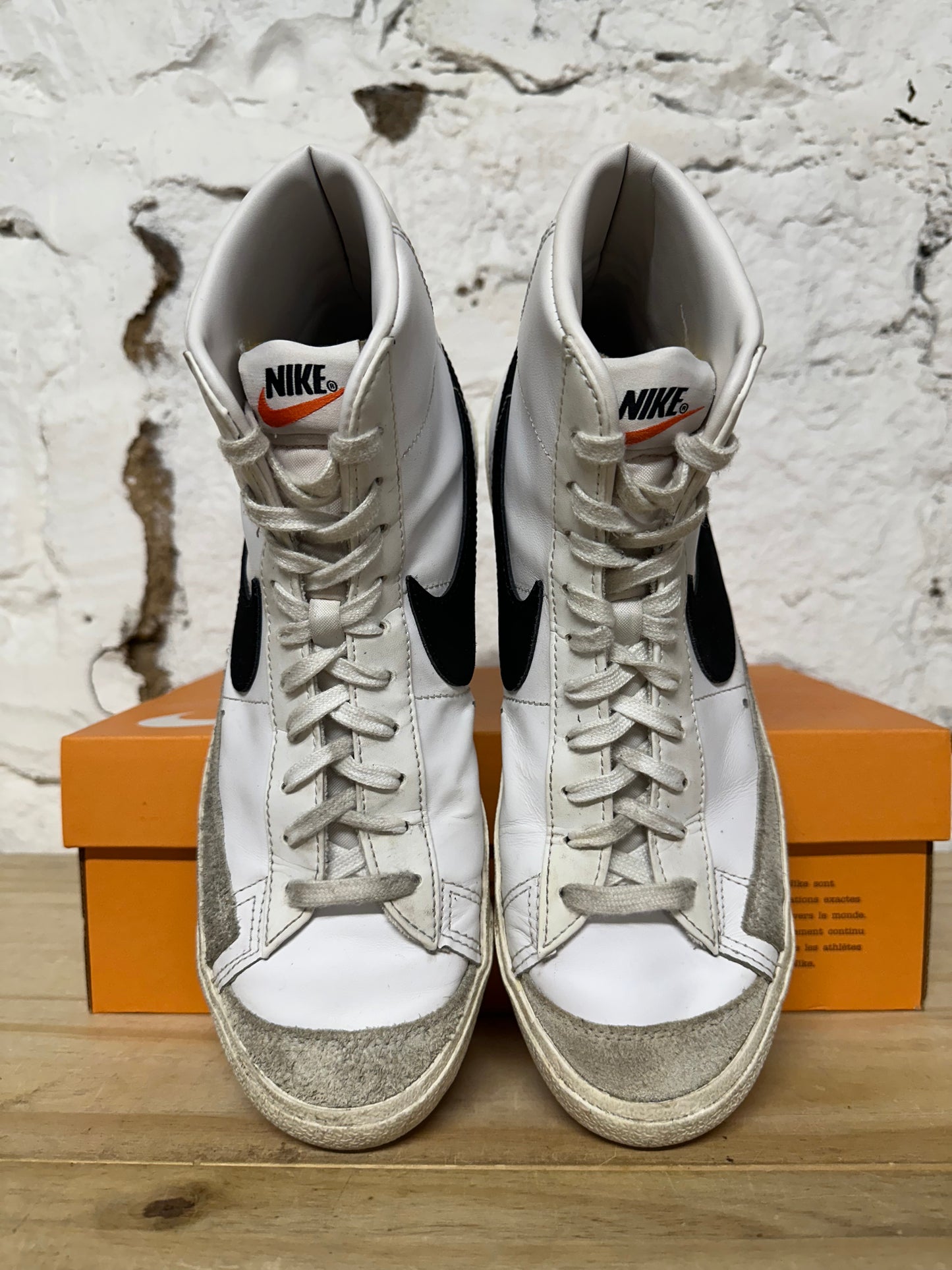 Nike Blazer Black White Sz 8.5