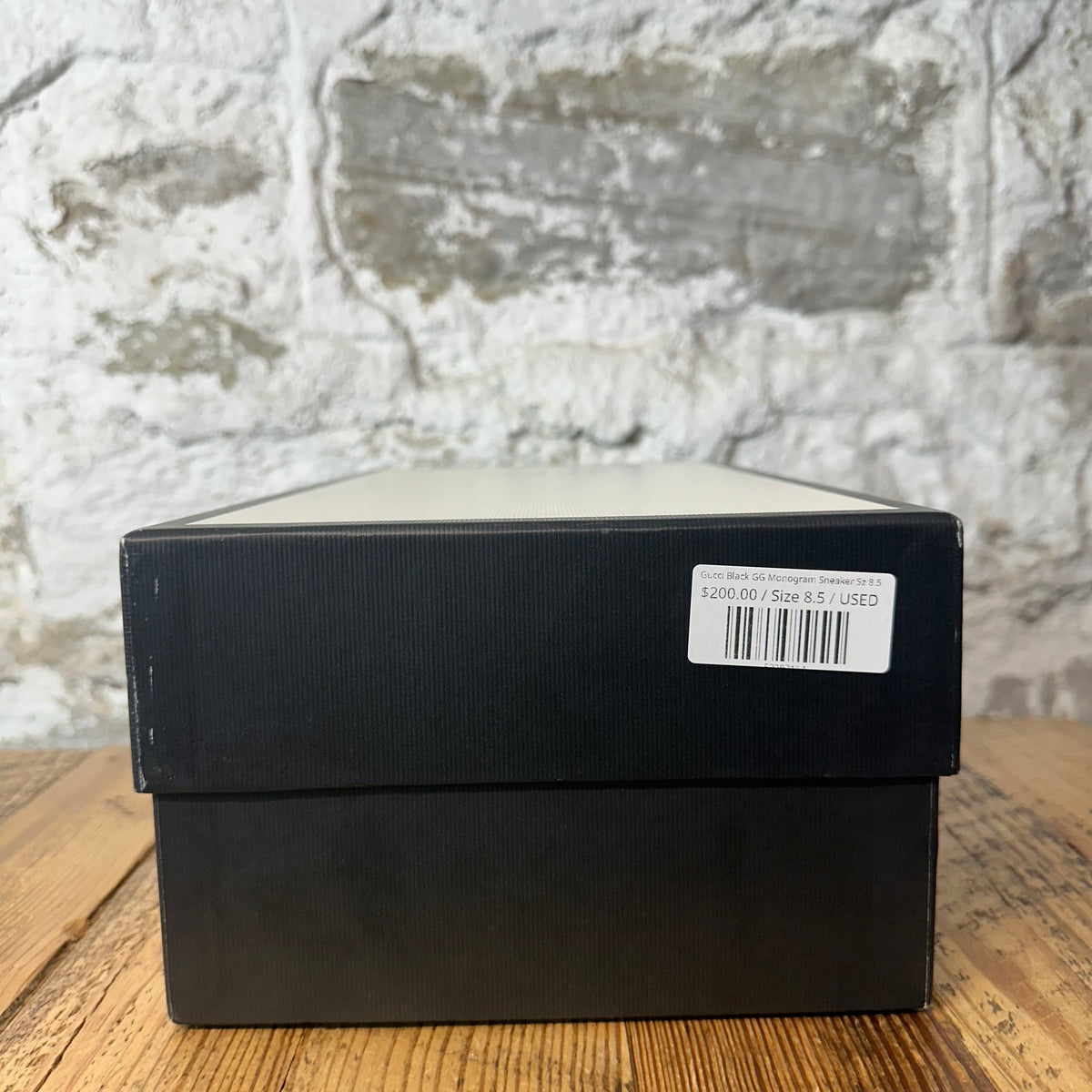 Gucci Black GG Monogram Sneaker Sz 8.5