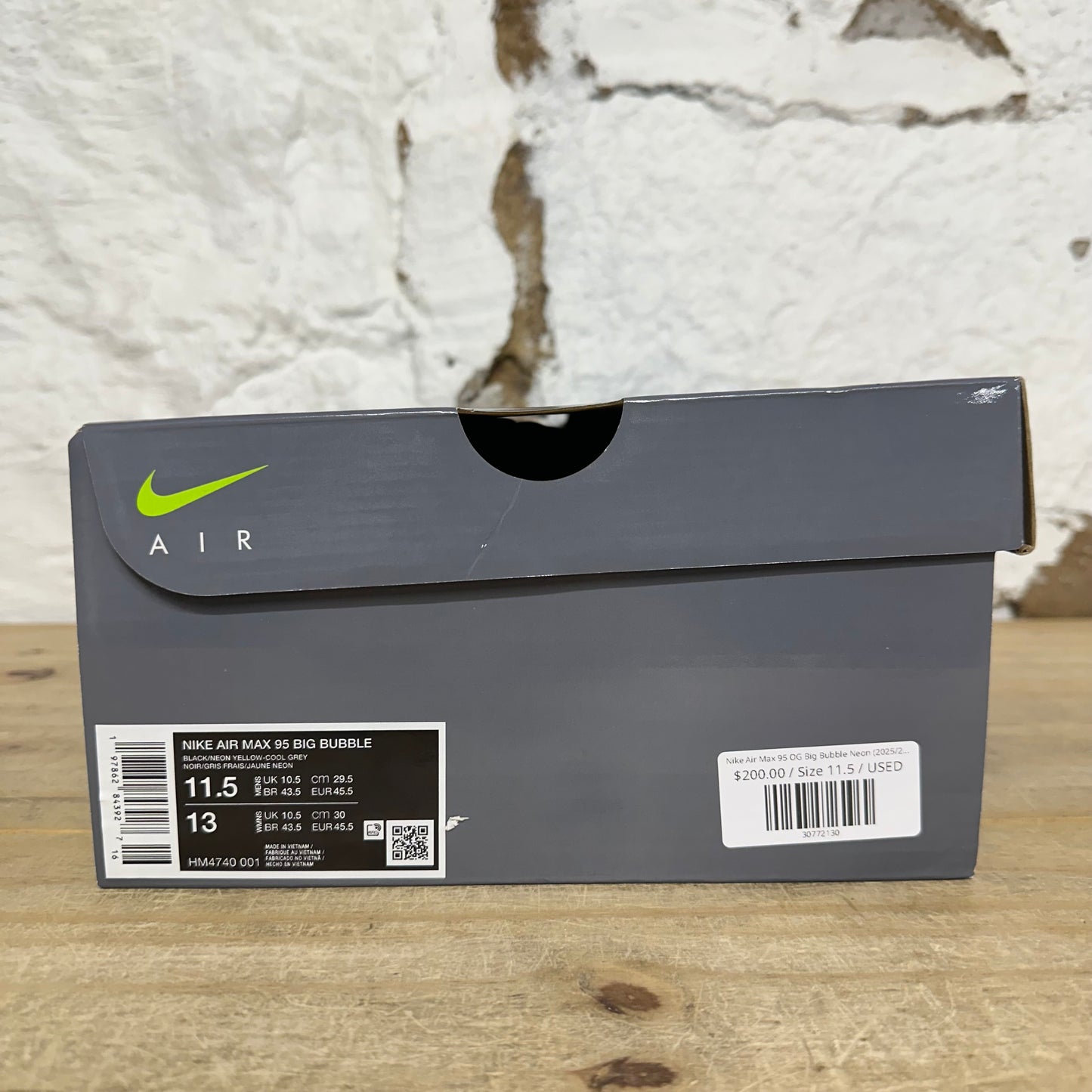 Nike Air Max 95 OG Big Bubble Neon (2025/2026) Sz 11.5