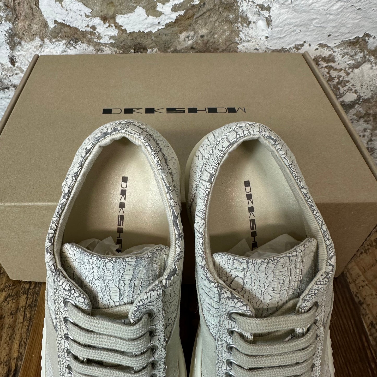 Rick Owens Vintage Megacrust Milk Sneaker