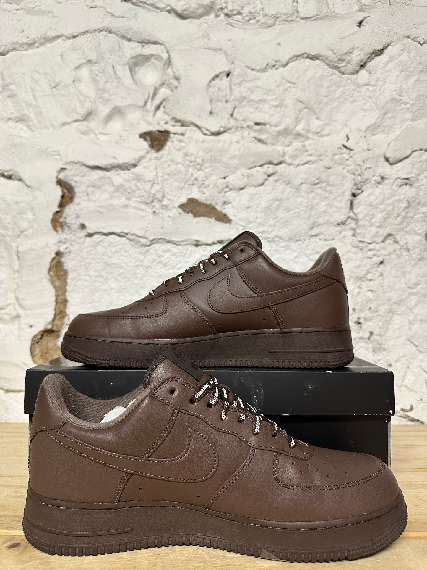 Nike Air Force 1 Low Supreme Baroque Brown Sz 11.5