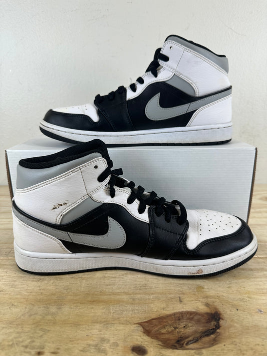 Air Jordan 1 Mid White Shadow Sz 10