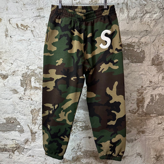 Supreme S Logo Sweatpants Camo Sz M DS