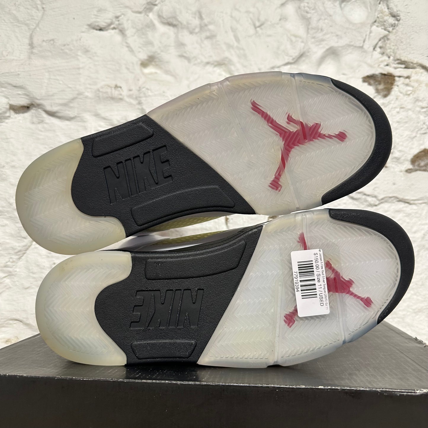 Air Jordan 5 Fire Red Silver Tongue (2020) Sz 11