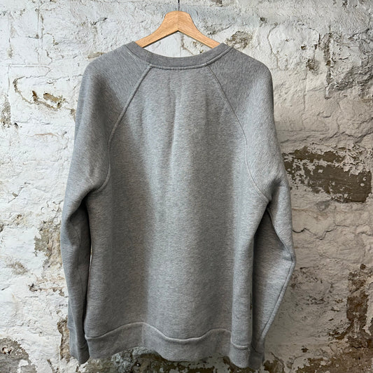 Burberry White Spell Gray Crewneck Sz XL