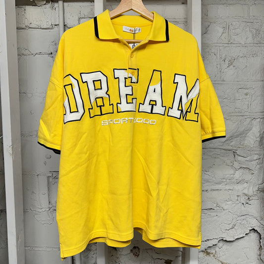 Vale Dream Sport 2000 Polo T-Shirt Yellow Sz XXL DS