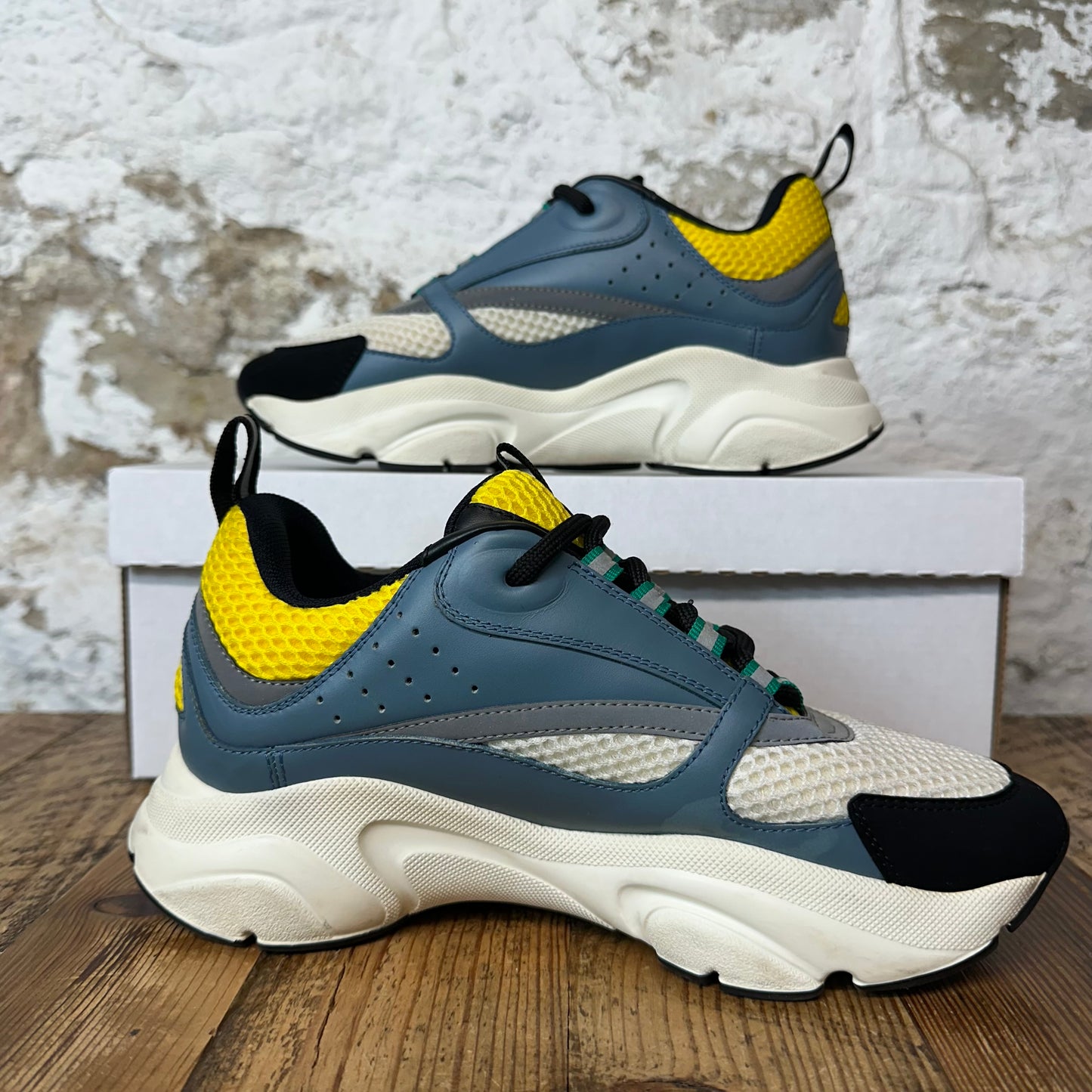 Dior B22 Blue White Yellow Sneaker Sz 6 (38)