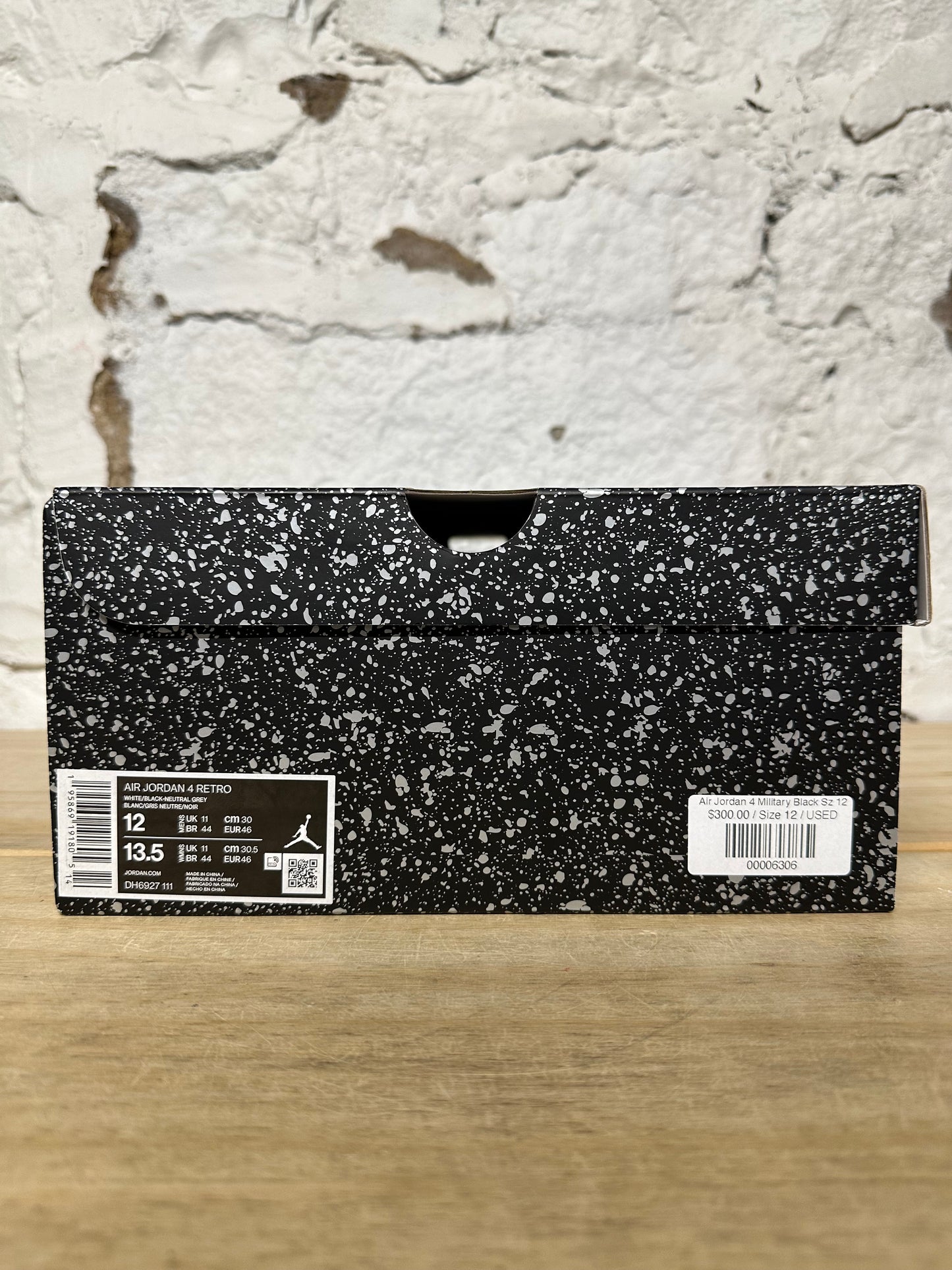 Air Jordan 4 Military Black Sz 12