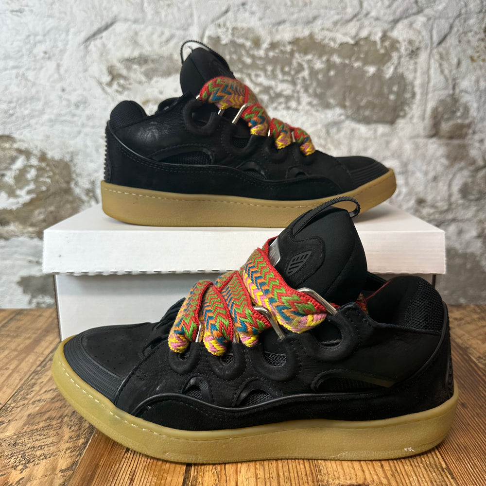 Lanvin Curb Multicolor Lace Black Sneaker Sz 10 (43)