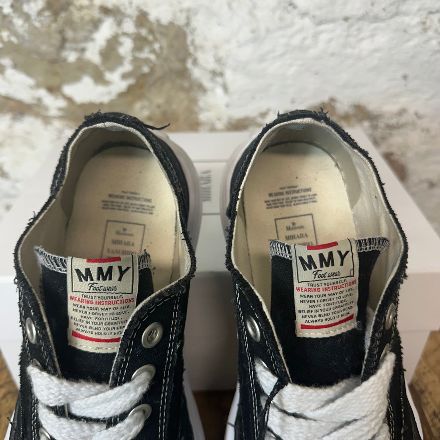 Maison Mihara Black White Peterson Sneaker Sz 10 (43)