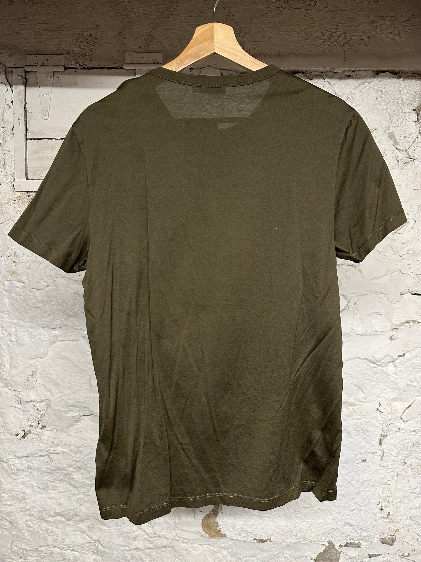 Moncler Olive Green T-Shirt Sz M