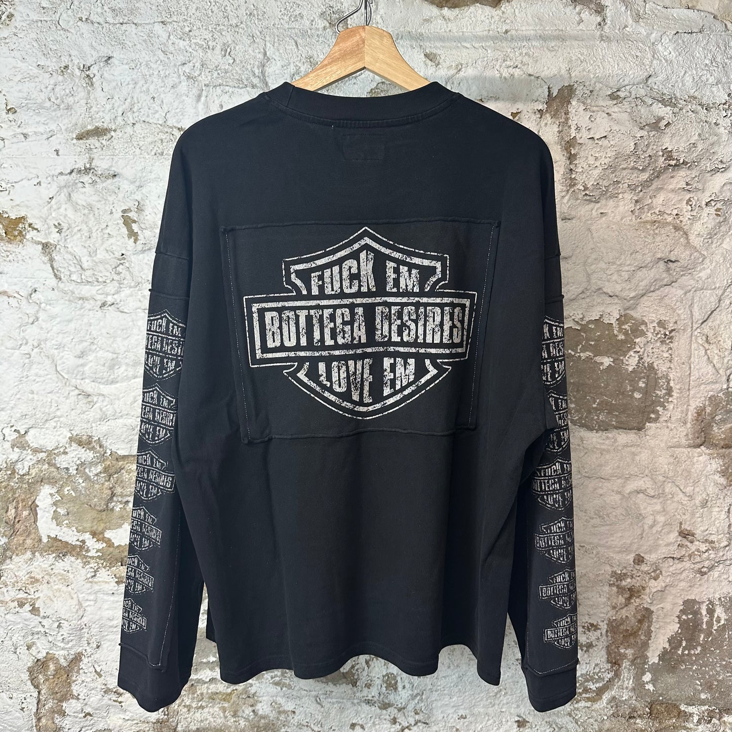 Bottega Desires Ruff Ryders Black Long Sleeve Sz M