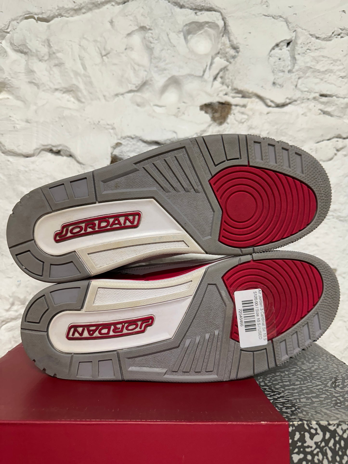 Air Jordan 3 Cardinal Sz 10.5
