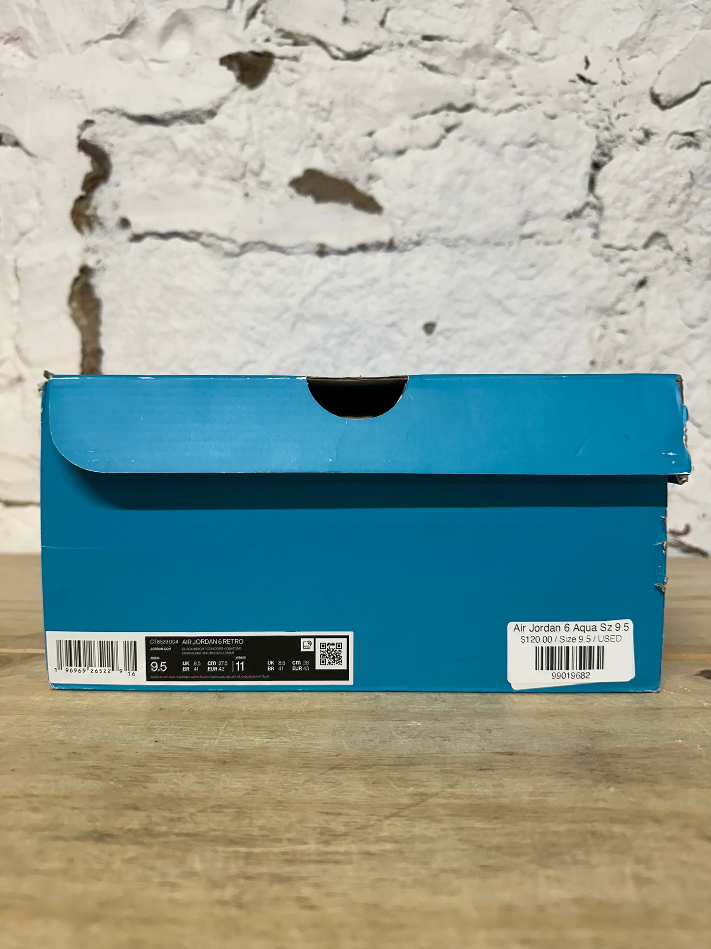 Air Jordan 6 Aqua Sz 9.5