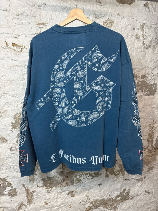 Godspeed Hollywood Inferno Blue Wash L/s