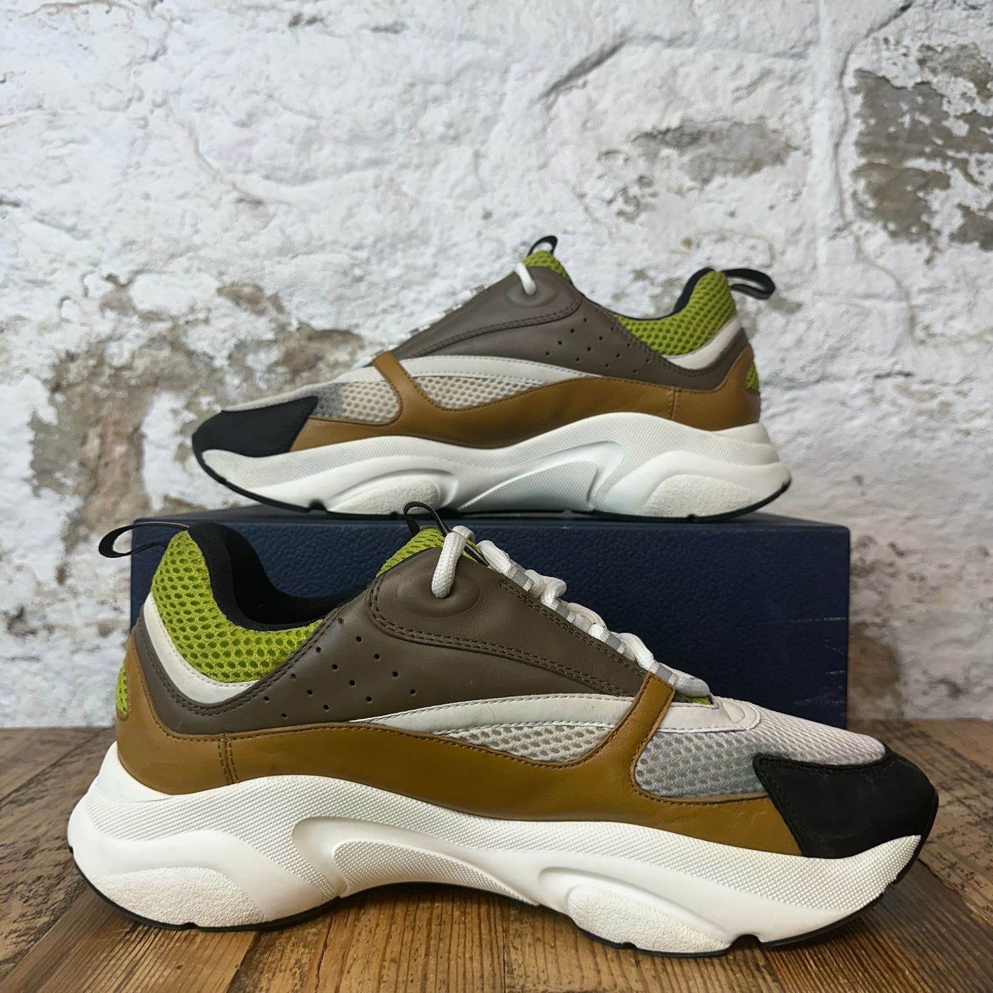 Dior B22 Brown White Green Sneaker Sz 12 (45)