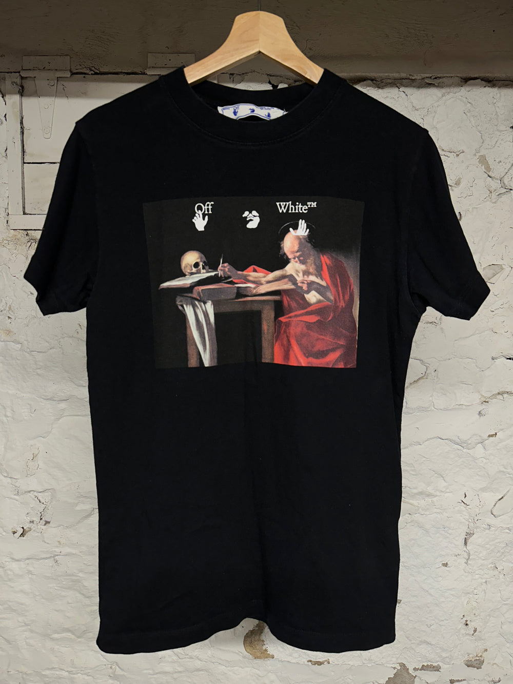 Off-White Painting Black T-Shirt Sz XXS