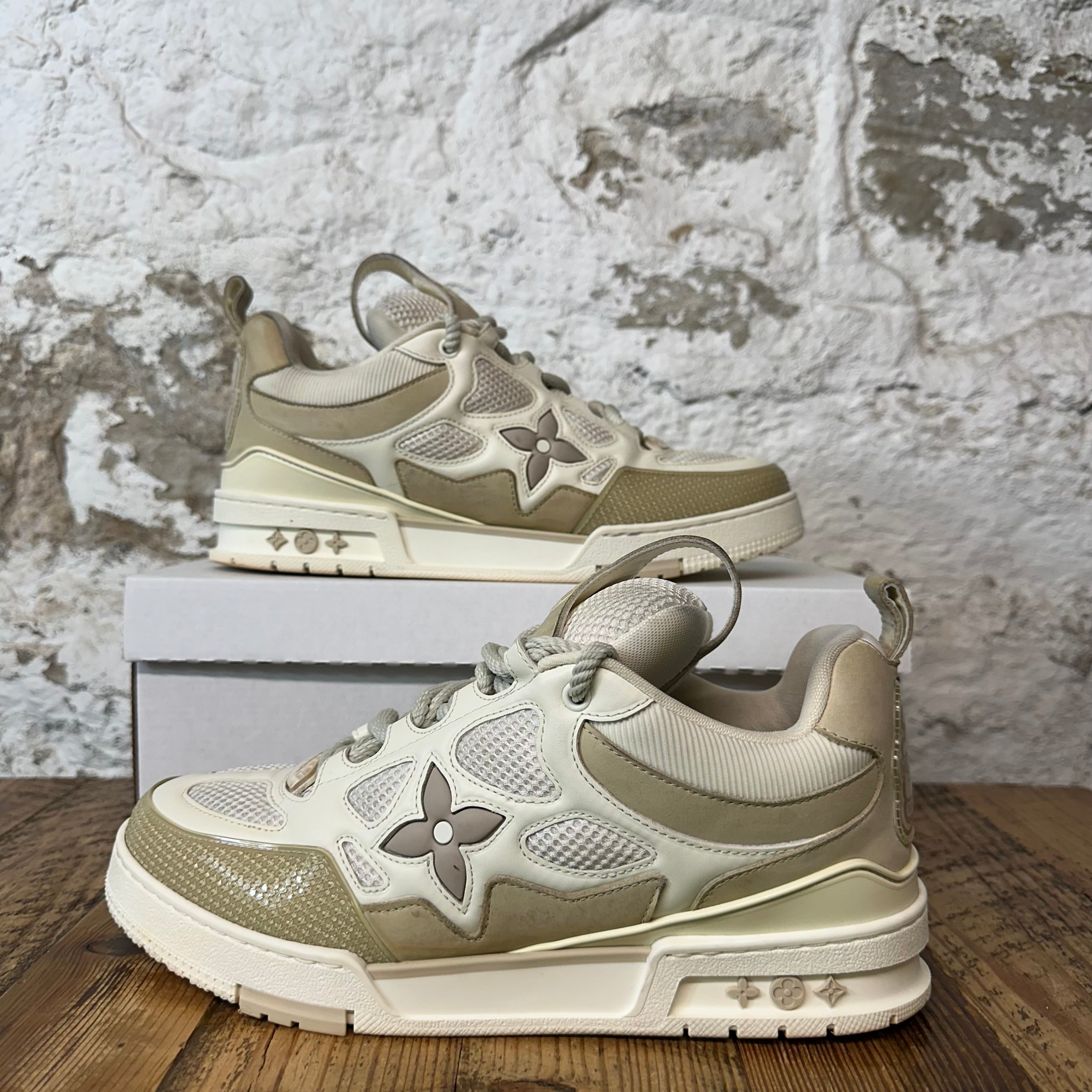Louis Vuitton Beige Cream Skate Sneaker Sz 10 (8.5LV)