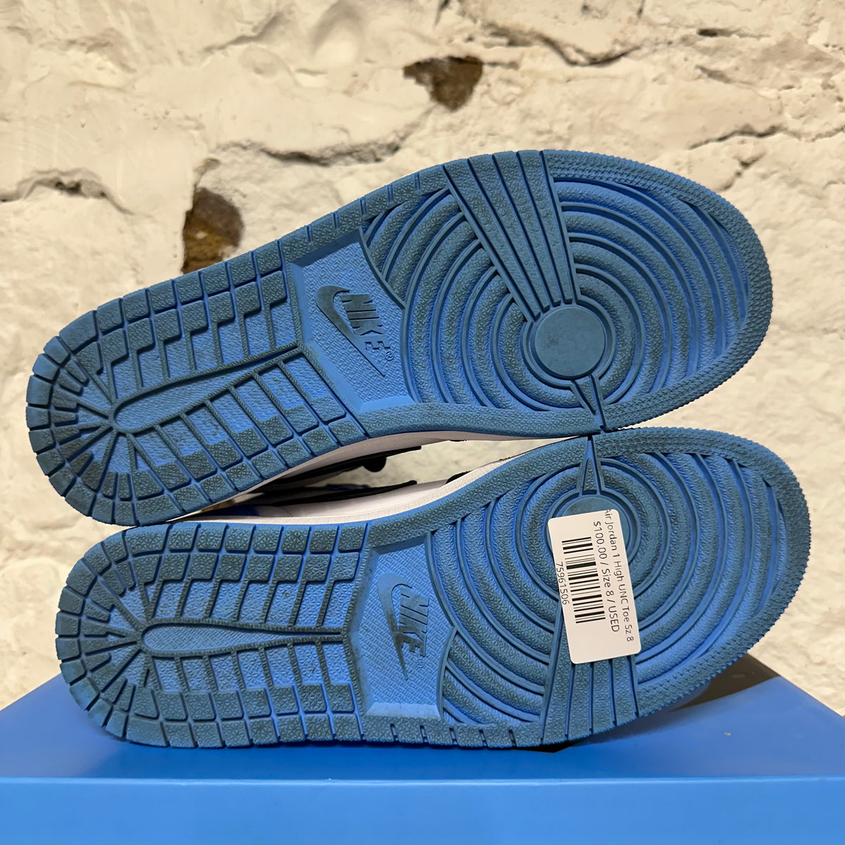 Air Jordan 1 High UNC Toe Sz 8