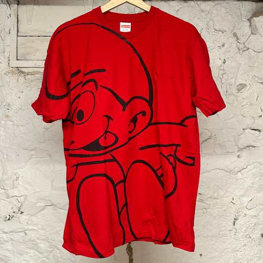 Supreme Smurfs Red T-Shirt Sz M DS