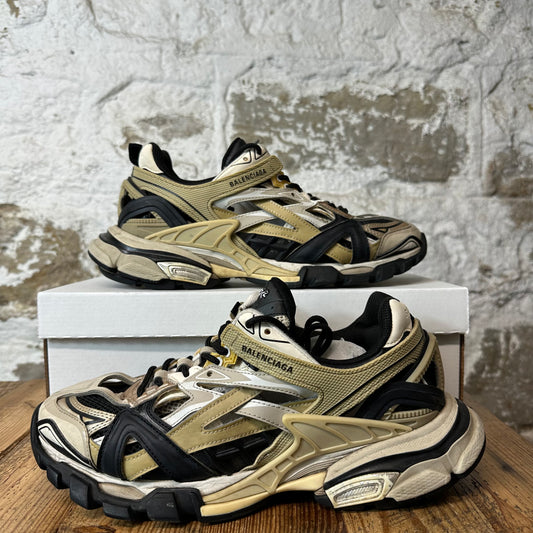 Balenciaga Track 2 Beige White Black Sneaker Sz 9 (42)
