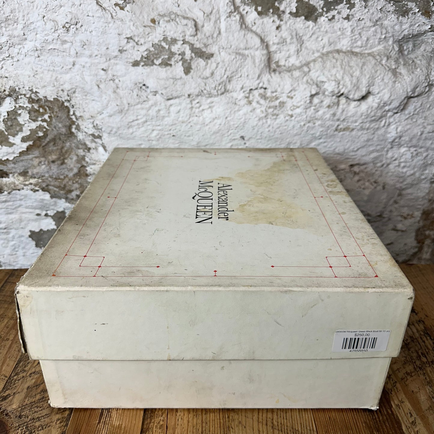 Alexander Mcqueen Black Green Tread Boot High Sz 10 (43)