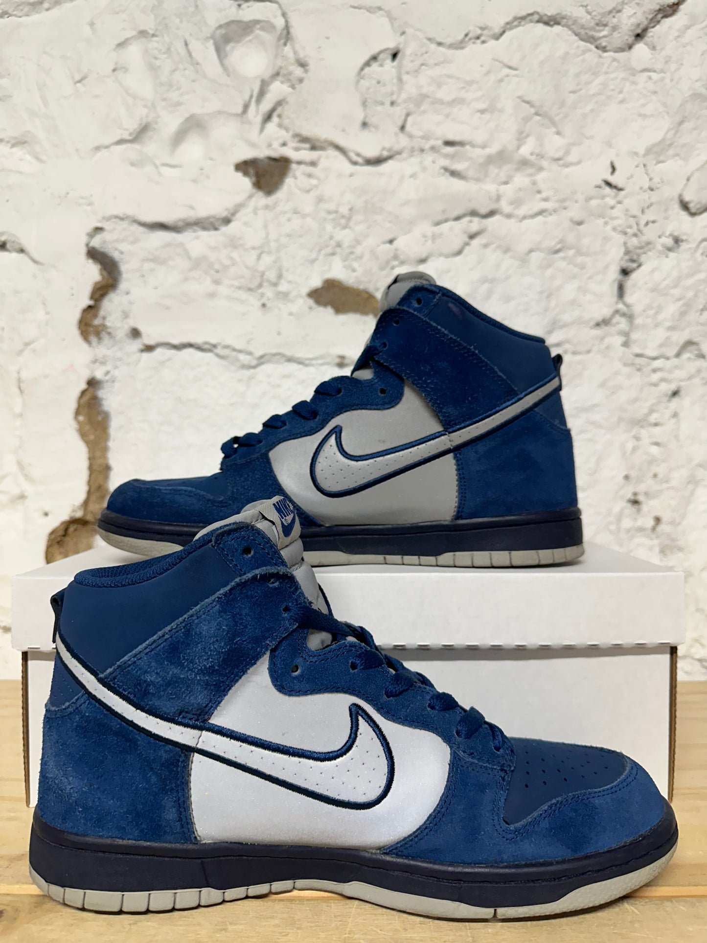 Nike Dunk High Brave Blue Reflective Sz 8.5