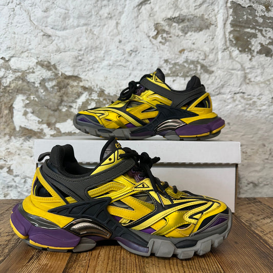 Balenciaga Track 2 Yellow Black Purple Sneaker Sz 6 (38)