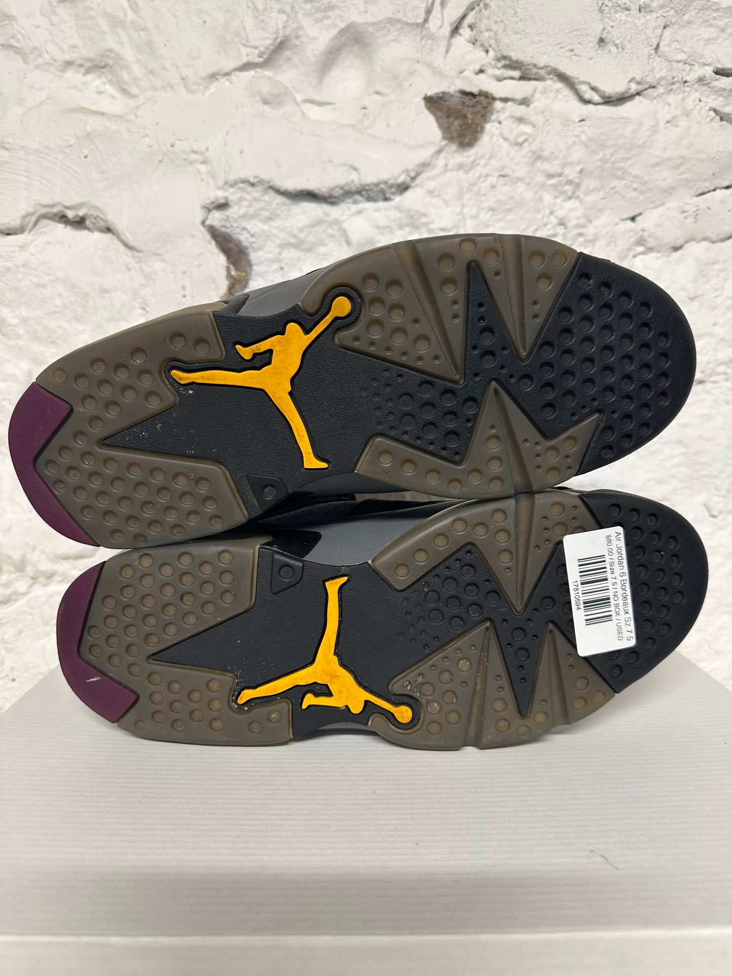 Air Jordan 6 Bordeaux Sz 7.5