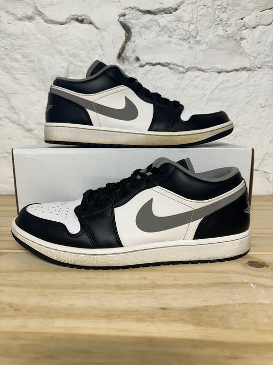 Air Jordan 1 Low Black Medium Grey Sz 12