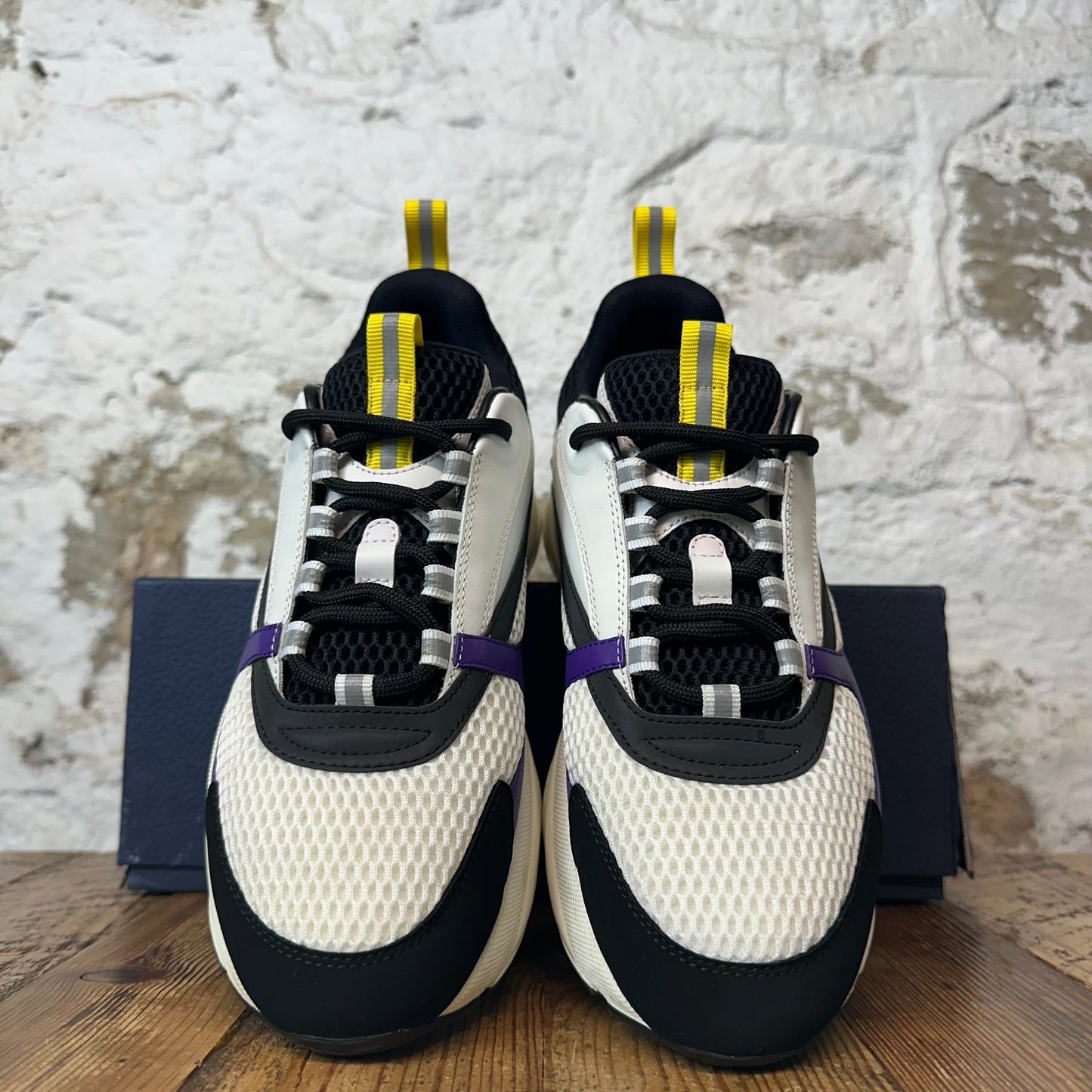 Dior B22 White Purple Black Sneaker Sz 8 (41)