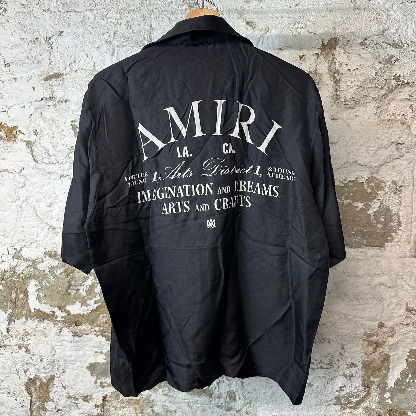 Amiri Imagination Button Up Shirt Black Sz M