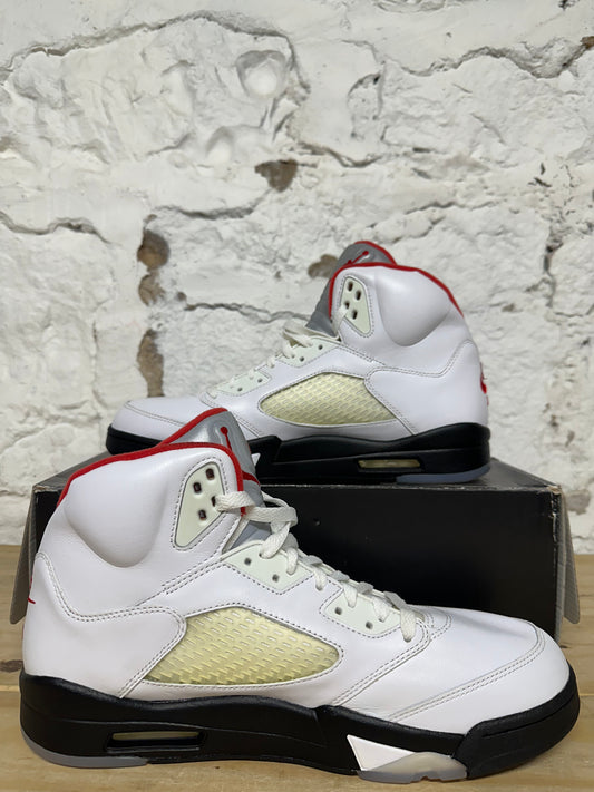 Air Jordan 5 Fire Red Silver Tongue (2020) Sz 12