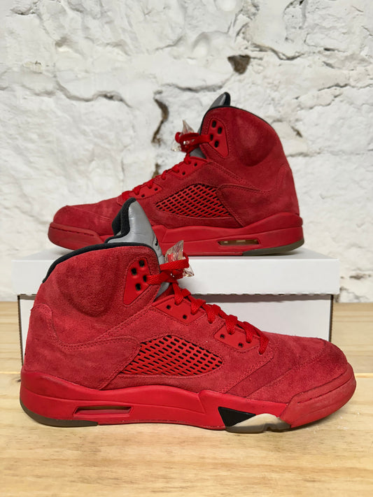 Air Jordan 5 Red Suede Sz 11