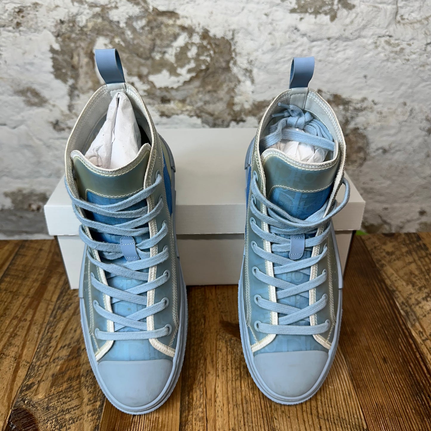 Dior B23 High Oblique Light Blue Sneaker Sz 7 (40)