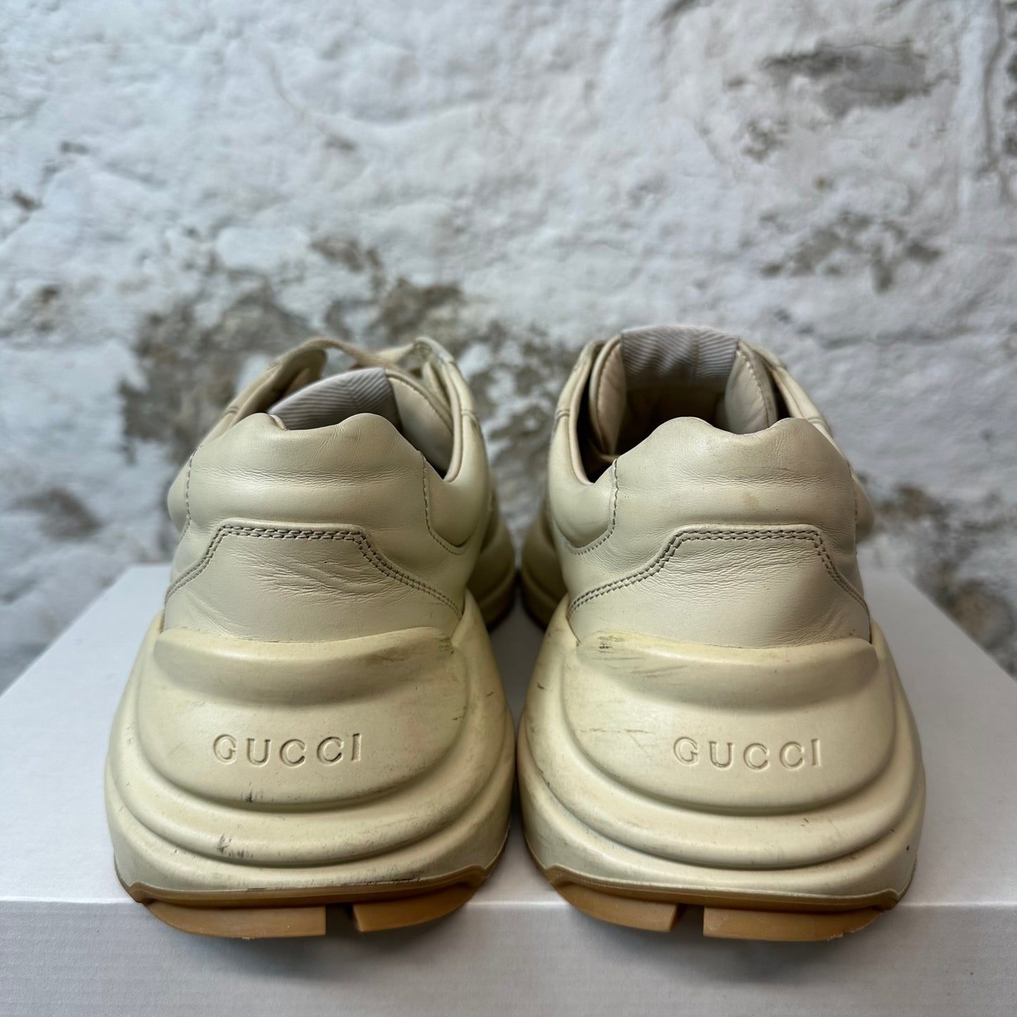 Gucci Rython Mickey Mouse Cream Sneaker Sz 6 No Box