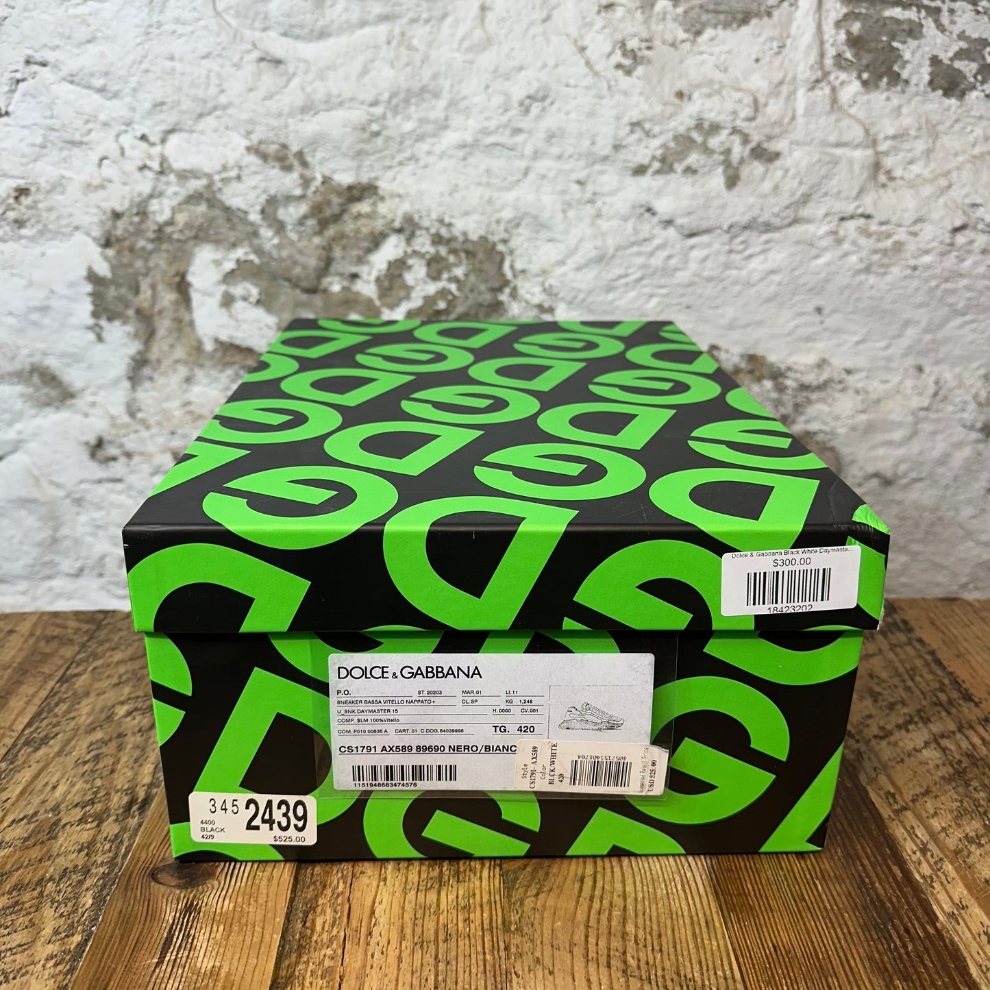 Dolce & Gabbana Black White Daymaster Sneaker Sz 10 (43)