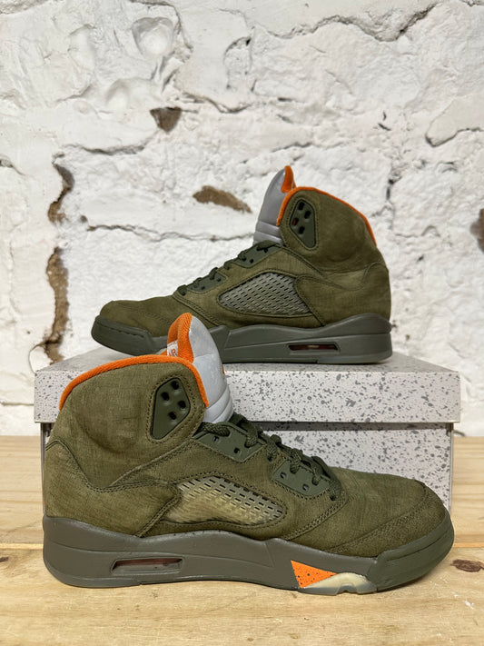 Air Jordan 5 Olive Sz 9
