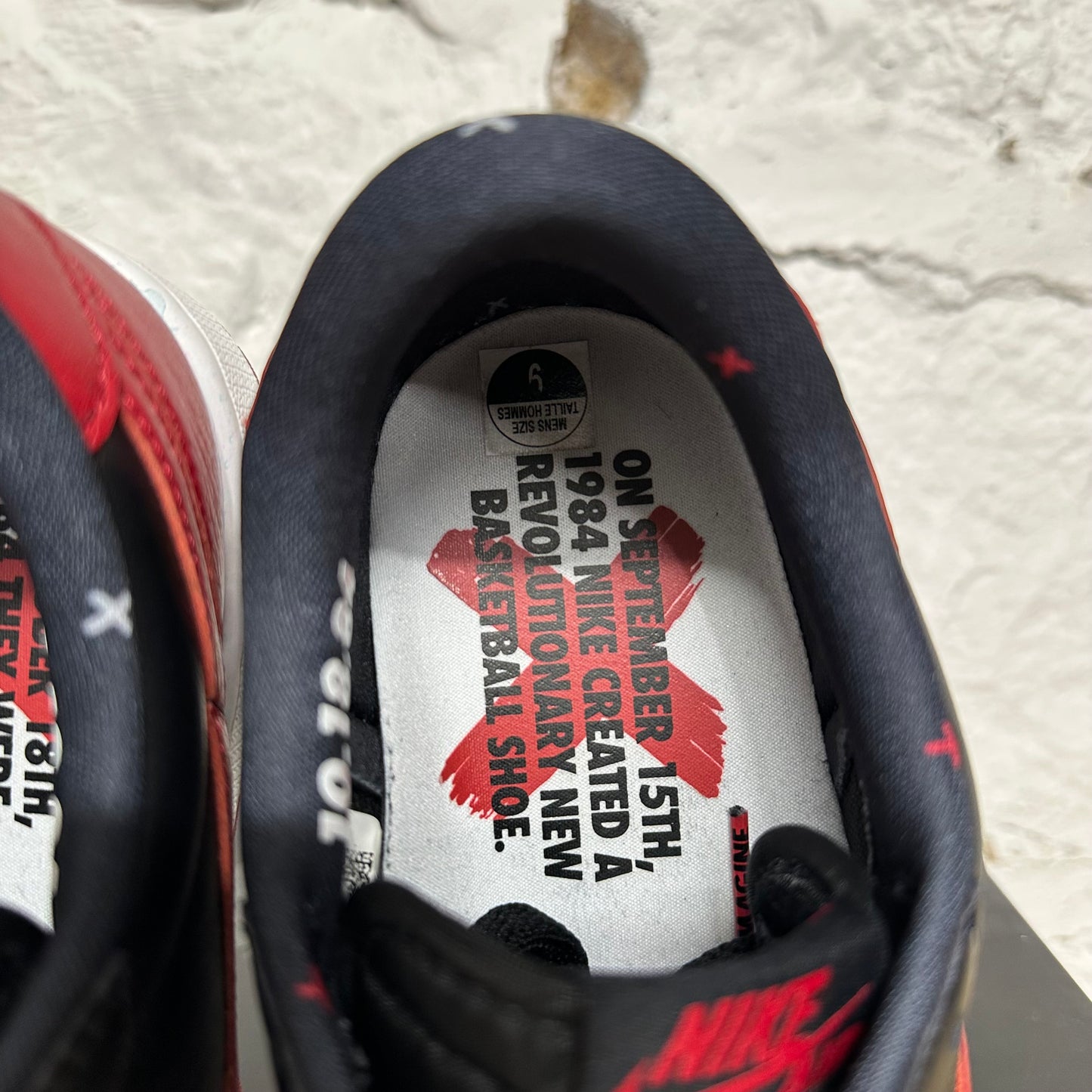 Air Jordan 1 Low Banned Sz 9
