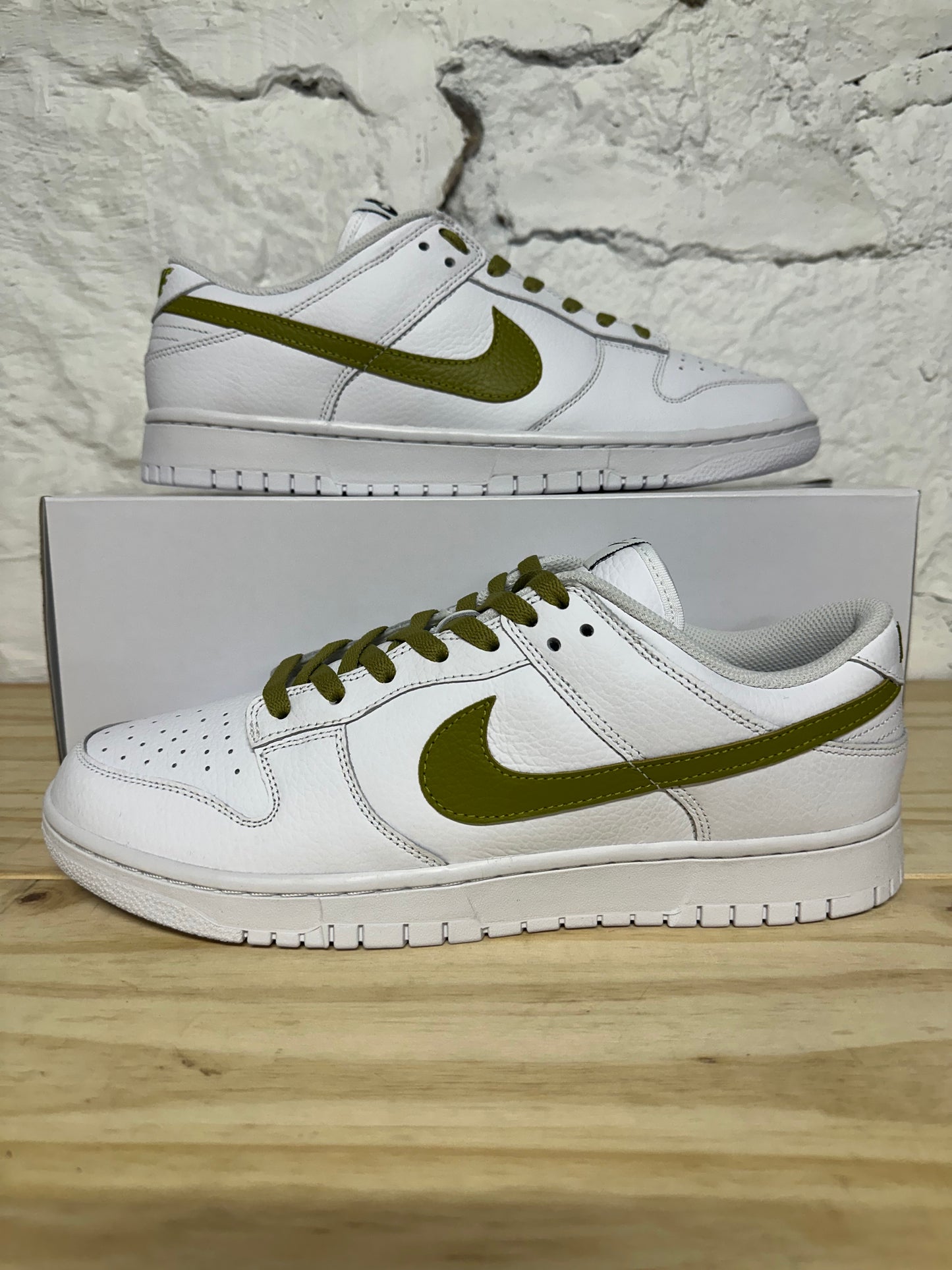 Nike Dunk Low By You White Green Sz 12 DS