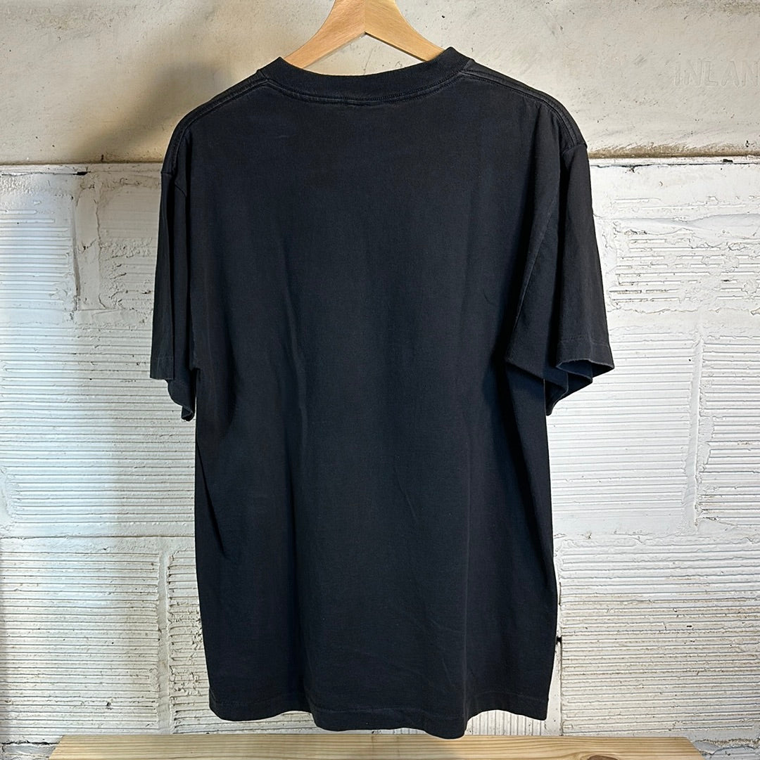 Six Flags Batman Ride Black Tee Sz L