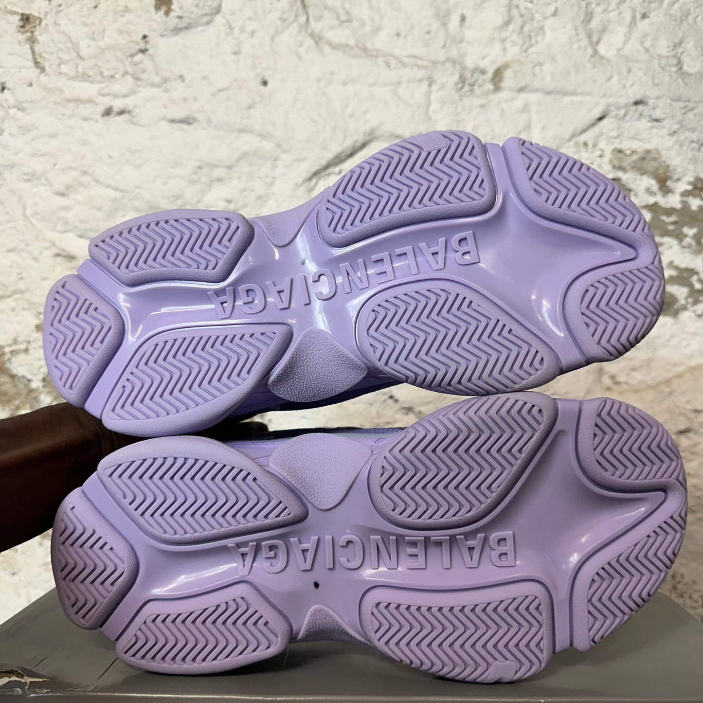 Balenciaga Triple S Lilac Gray Sneaker Sz 6.5 (39) DS
